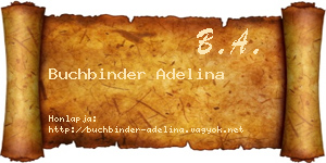 Buchbinder Adelina névjegykártya
